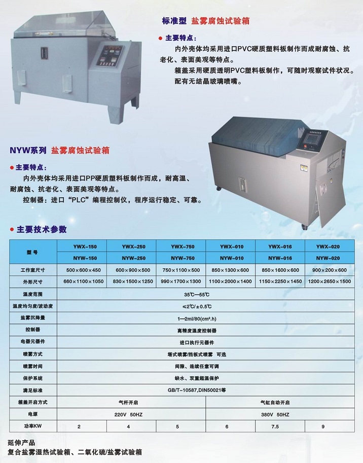 NYW盐雾腐蚀试验箱